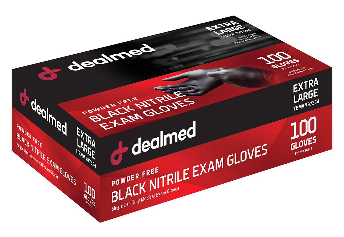 dealmed nitrile exam gloves