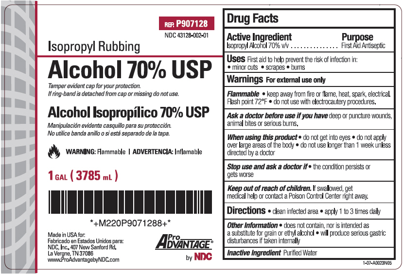 Isopropyl Alcohol 70% Rubbing Gallon, Ea | Dealmed Medical Supplies