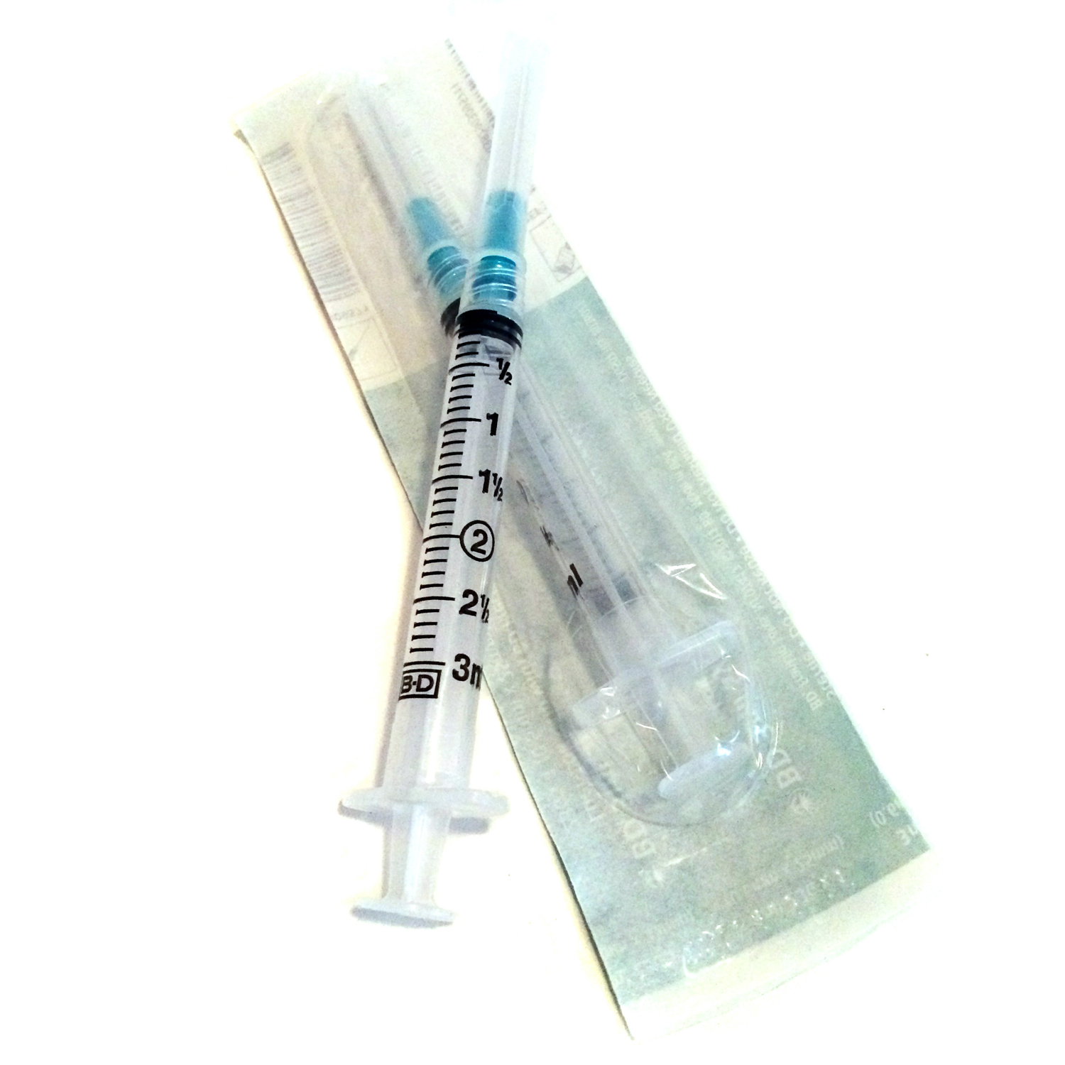 Syringe With Needle 3 Ml Ll 100 Bx