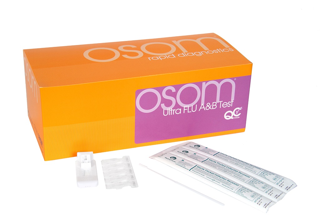 Influenza A&B Flu Test Osom Ultra CLIA-Waived, 25/Bx