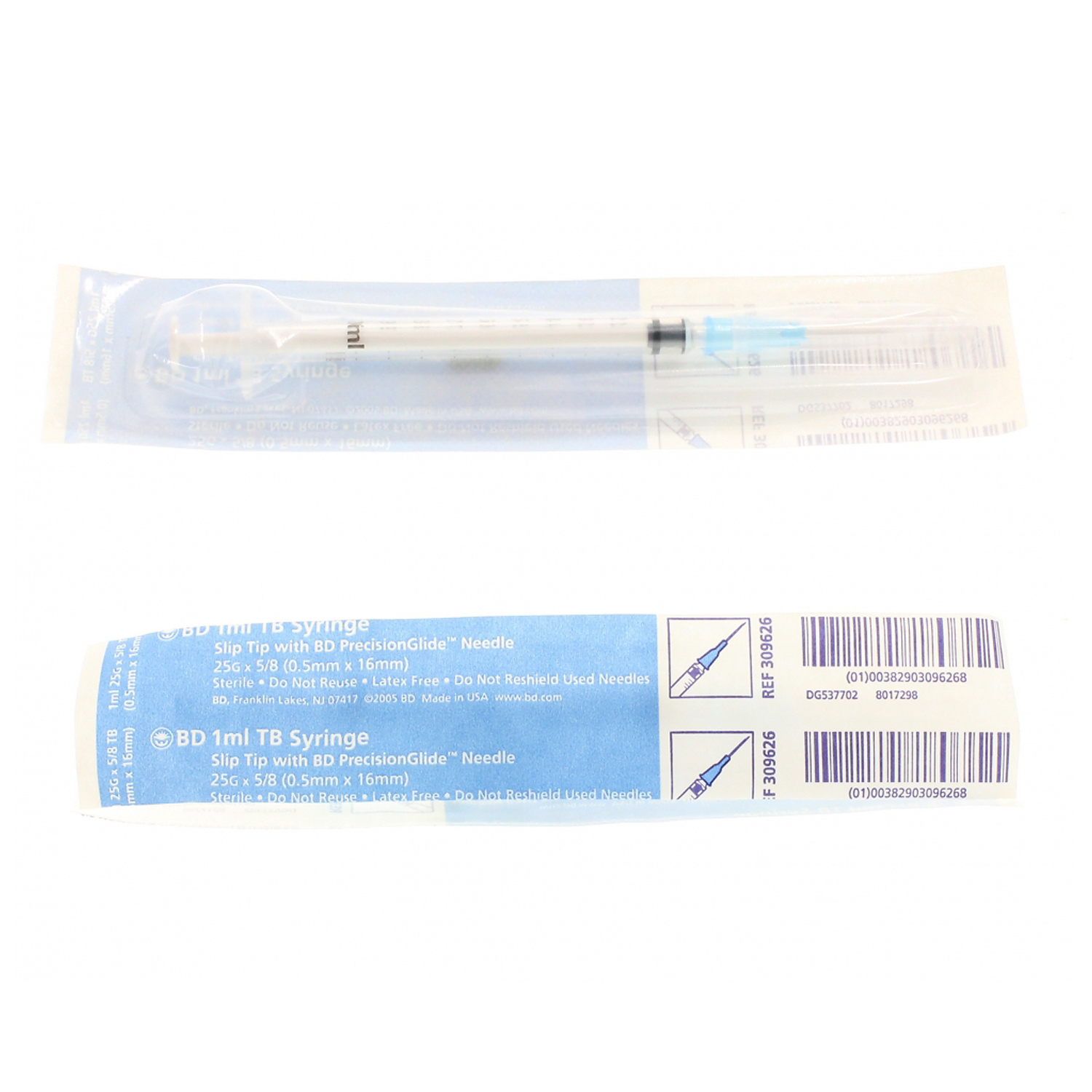 Insulin Syringe 1 Ml 25g X Detachable Needle 100 Bx