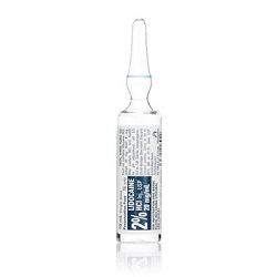 Lidocaine 2% 200 mg/10 mL 20 mg/mL 10 mL Ampule, 25/Bx
