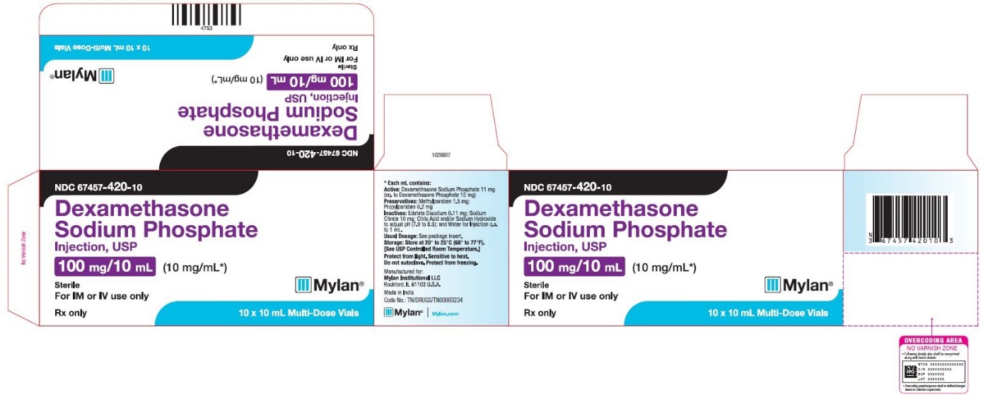 Dexamethasone 100 mg/10 mL 10 mg/mL 10 mL MDV, Ea Dealmed Medical