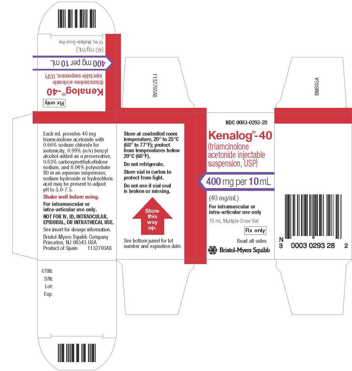 Kenalog-10 50 mg/5 mL 10 mg/mL 5 mL MDV, Ea | Dealmed Medical Supplies